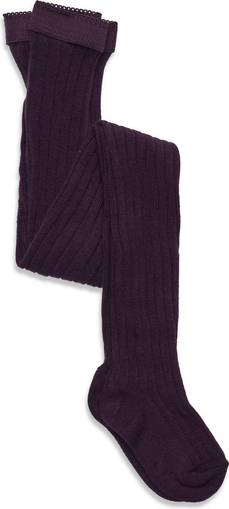 MP DENMARK Cotton Rib Tights |Purple |80