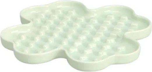 little&bigger tasty yummy mat slikkematte i keramikk grønn firkløver 18 cm