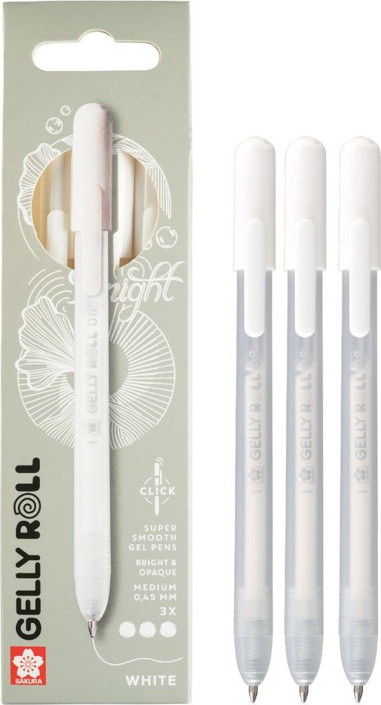 Sakura Gelly Roll Click White 3-Pak