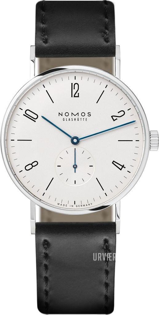 Nomos Glashütte Herrklocka N-164 Tangente Vit/Läder Ø37.5 mm
