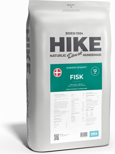 hike kornfri fisk hundemad 12 kg