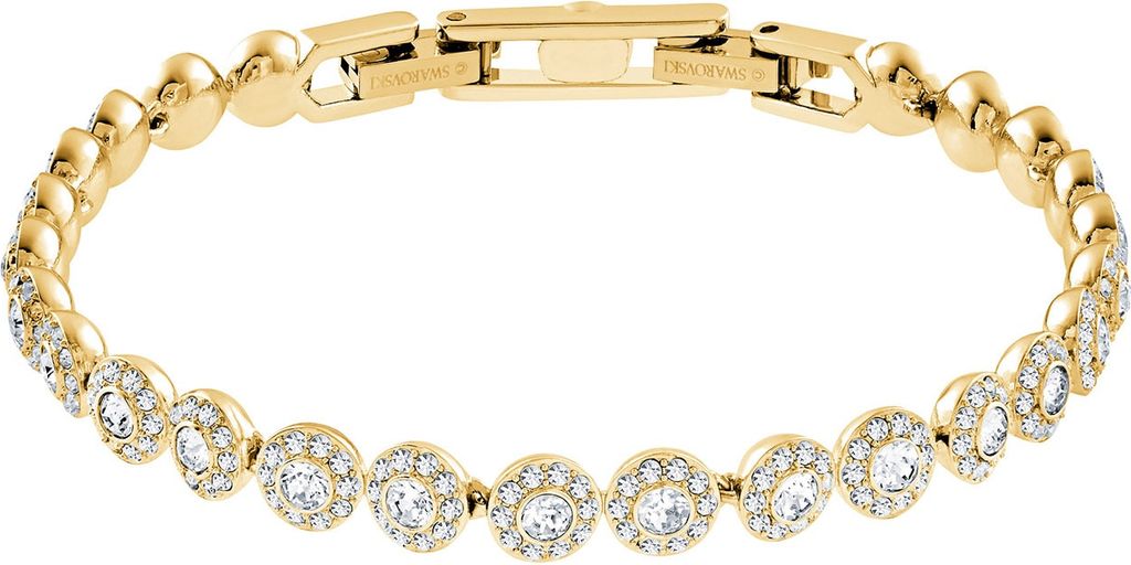Swarovski Armbånd 'Una'  guld / transparent