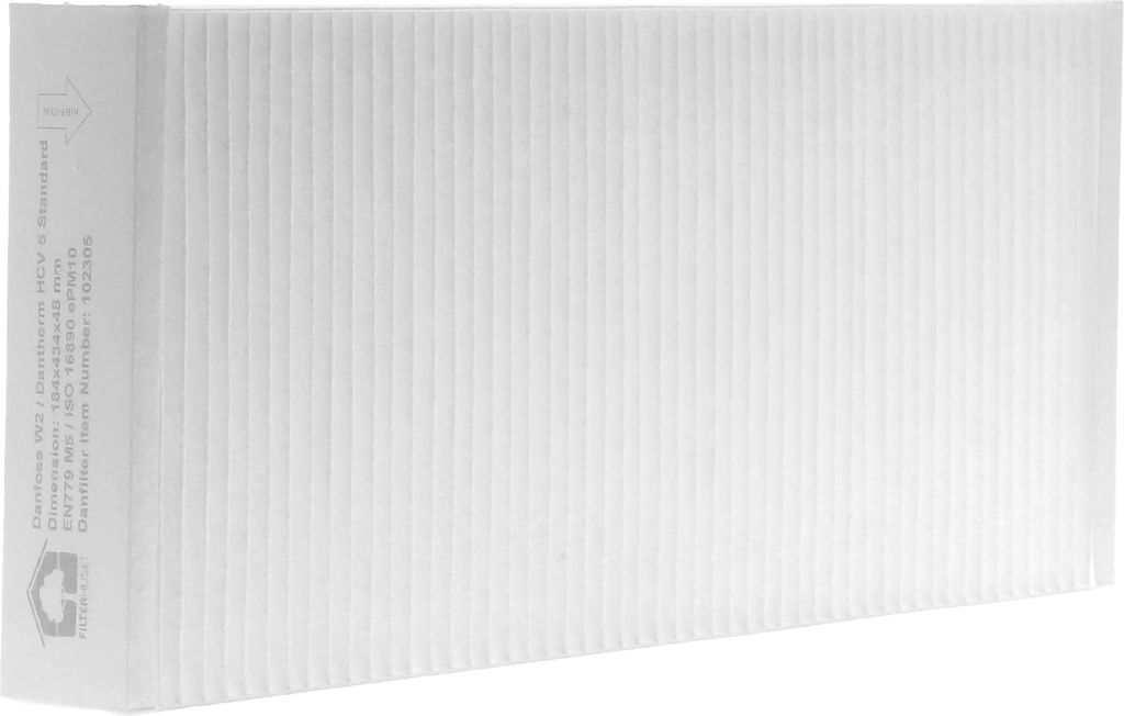 standardfilter til danfoss w2 eller dantherm hcv 5 fiberplast