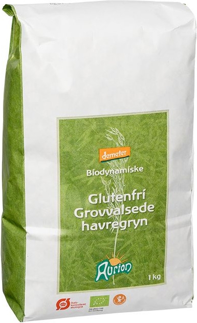 Aurion Glutenfri havregryn, grove Ø Demeter - 1 kg.