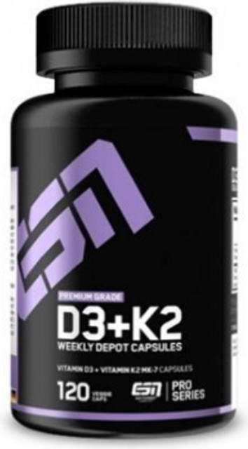ESN Vitamin D3+K2 120 stk