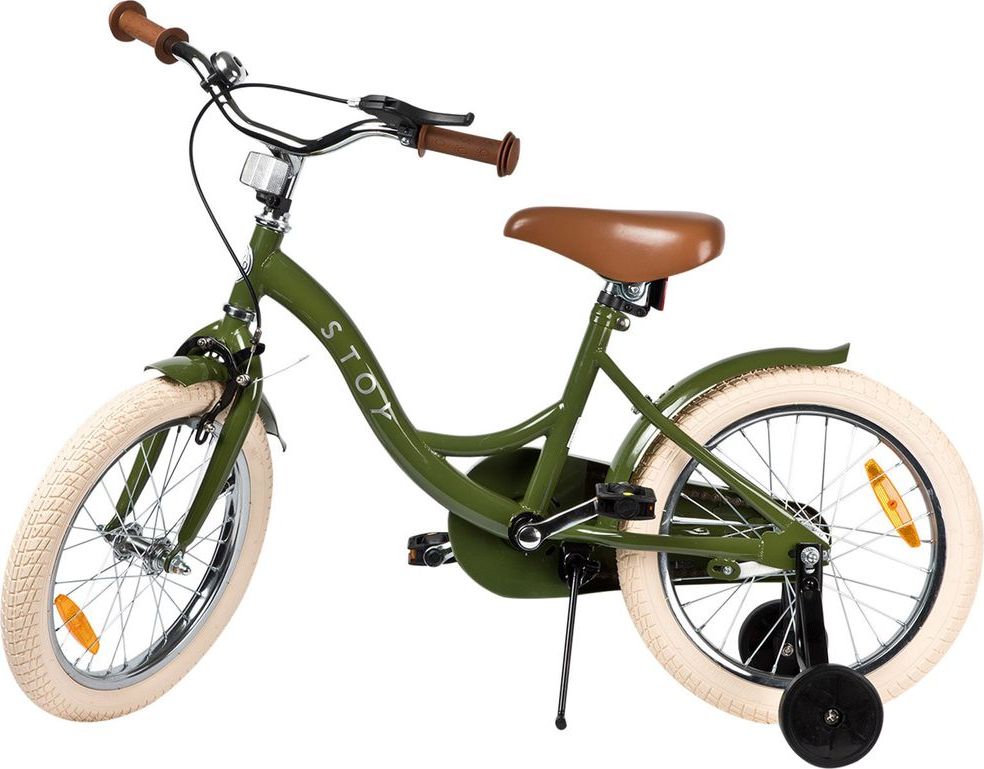 14" vintage cykel army grøn