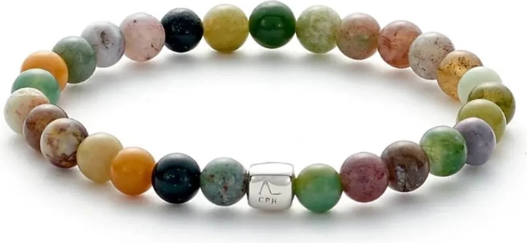ALEXANDER LYNGGAARD ColorUp Indisk Agat Stenarmbånd 6 mm