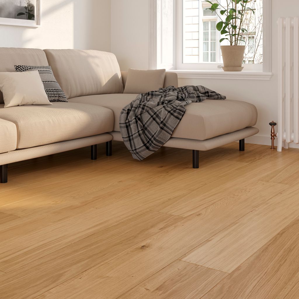 Bjelin Trægulv Vista Eg Multistrip Natural Lacquer