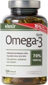 Elexir Pharma Elexir Omega-3 forte 132 kapslar