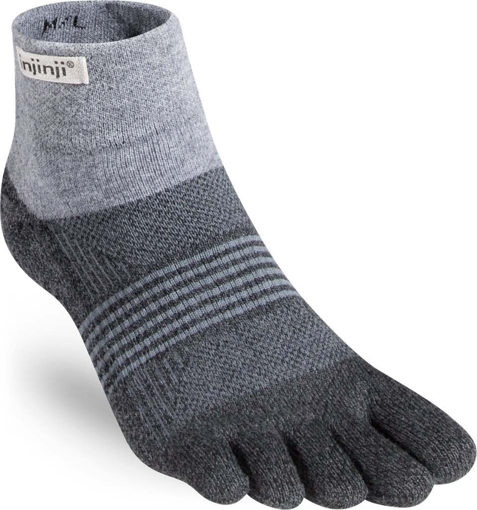 injinji women's trail midweight mini-c coolmax granite