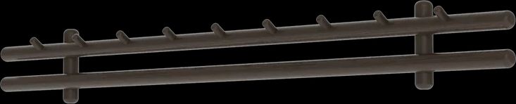 cane-line - sticks knagerække indoor, 120 cm dark brown, mahogni