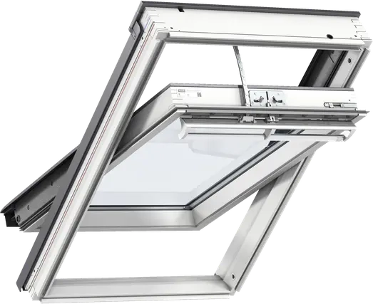 velux ggl 2068 manuelt vippevindue, hvidmalet fyrretræ