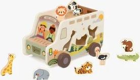 Classic World Houten Avonturen Safari Auto Vormenstoof 9 dlg