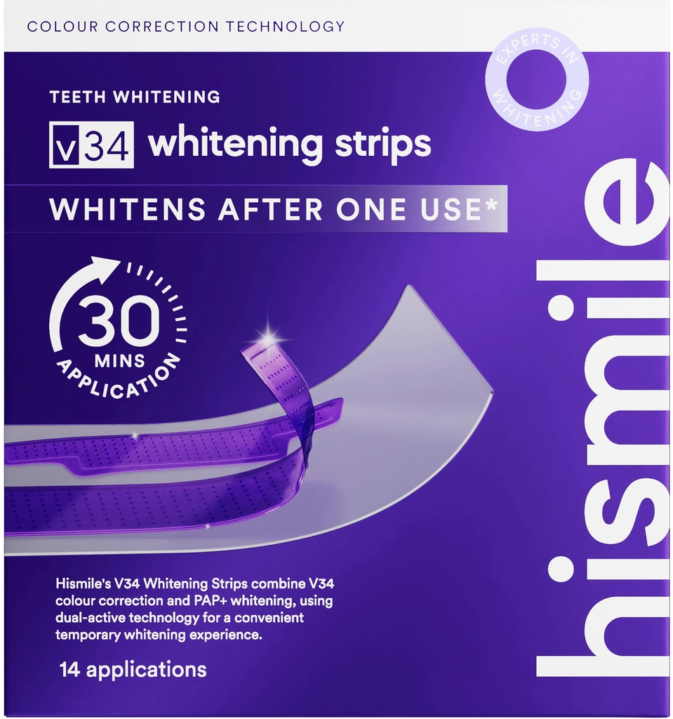 v34 teeth whitening strips (14pk)