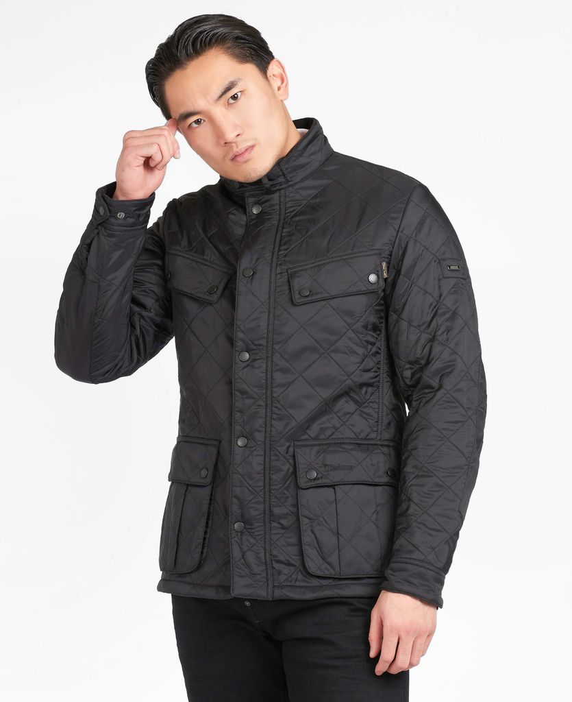 Barbour internationaltil mænd. MQU0365 Ariel jakke sort (M), Casual, Polyester