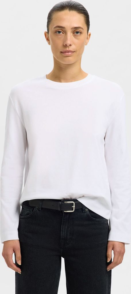 Selected | Slwessential Ls Boxy Tee Noos | XXL