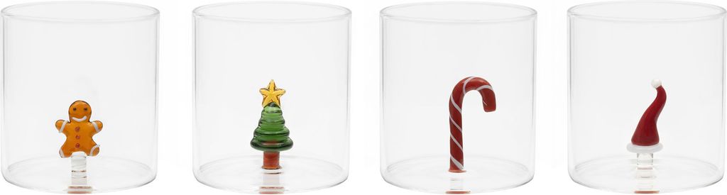 Mareld Tumblerglas 4 Stk Juletema Glas