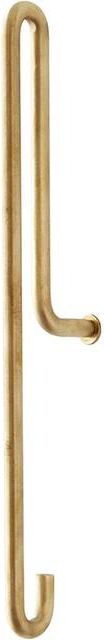 Moebe Wall Hook Large Matt Gold 20 x 3.7 x 0.6 cm Klädkrok 0.6cm