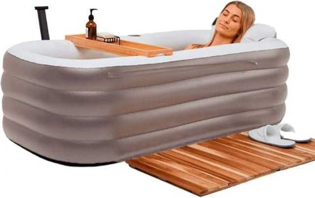 Pro Airtub Oppusteligt Badekar Voksne - Space Grey