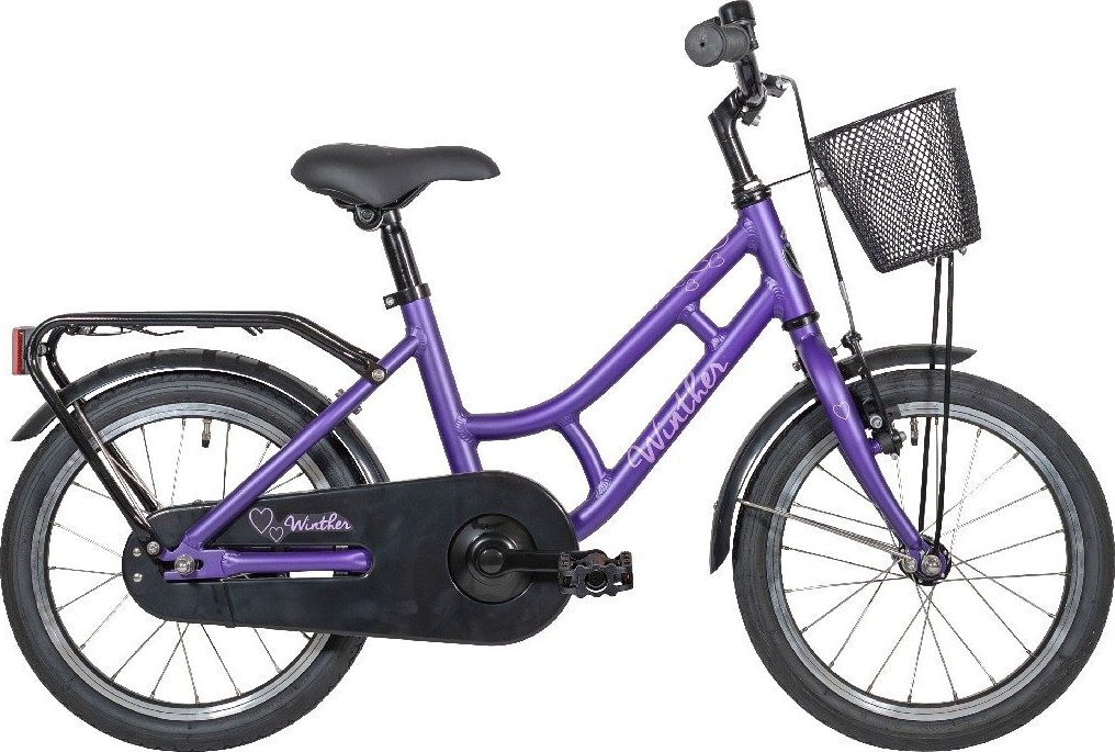 Winther 150 18 Inch Matlilla Purple Pigecykel Børnecykel