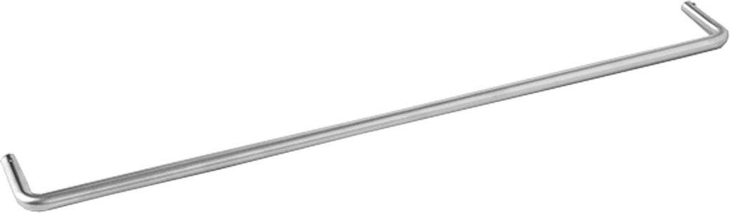 D Line håndklædestang, 65 cm, børstet rustfrit stål