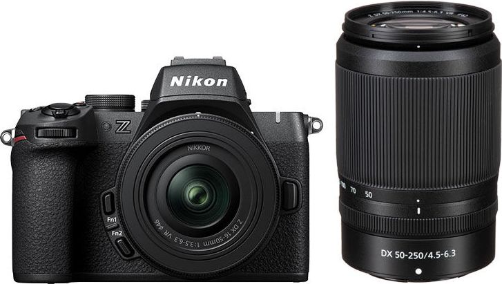 nikon z50 ii + z dx 16-50mm f/3,5-6,3 + z dx 50-250mm f/4,5-6,3 vr