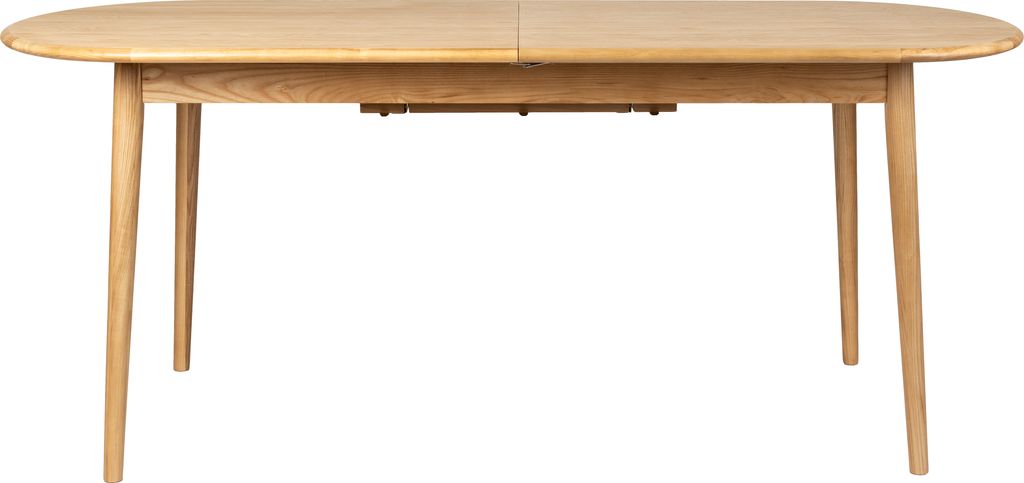 Spisebord/udtræksbord Zuiver Twist - asketræ/egfinér, natur, oval, 240 x 90 x 76 cm