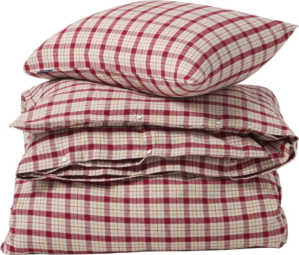 Lexington Holiday Collection 2025 Sengetøj - B 140 x L 200 cm - Bomuld - Rød/beige