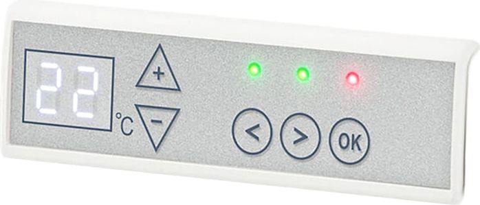 glamox digital termostat til tpa og tlo, 230v, hvid