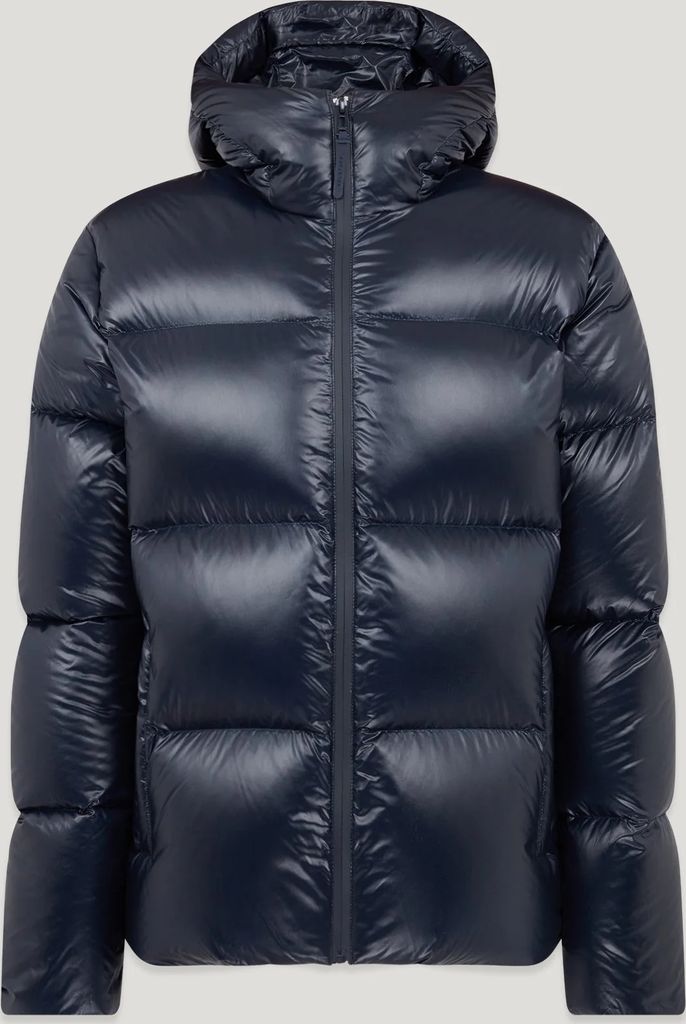 men's down filled ripstop resolve jacket in dark ink | belstaff eu