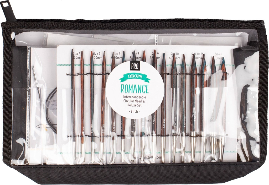 Drops Design Pro Romance Interchangeable Circular Needles Deluxe Set