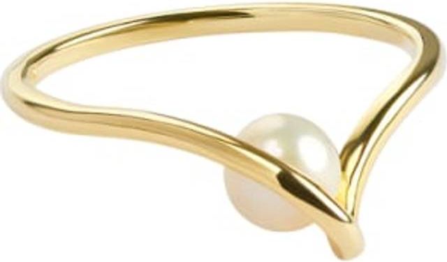 Aqua Dulce Sela Pearl Ring - Golden