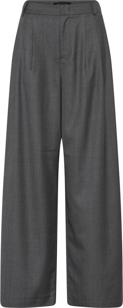 Bruuns Bazaar Waterlilybbvala Pants Kvinde Grey Melange Bukser Str 34 - hos Magasin