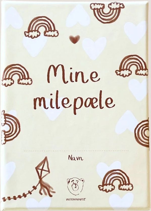 køb withwhite - milepælskort - 35 stk