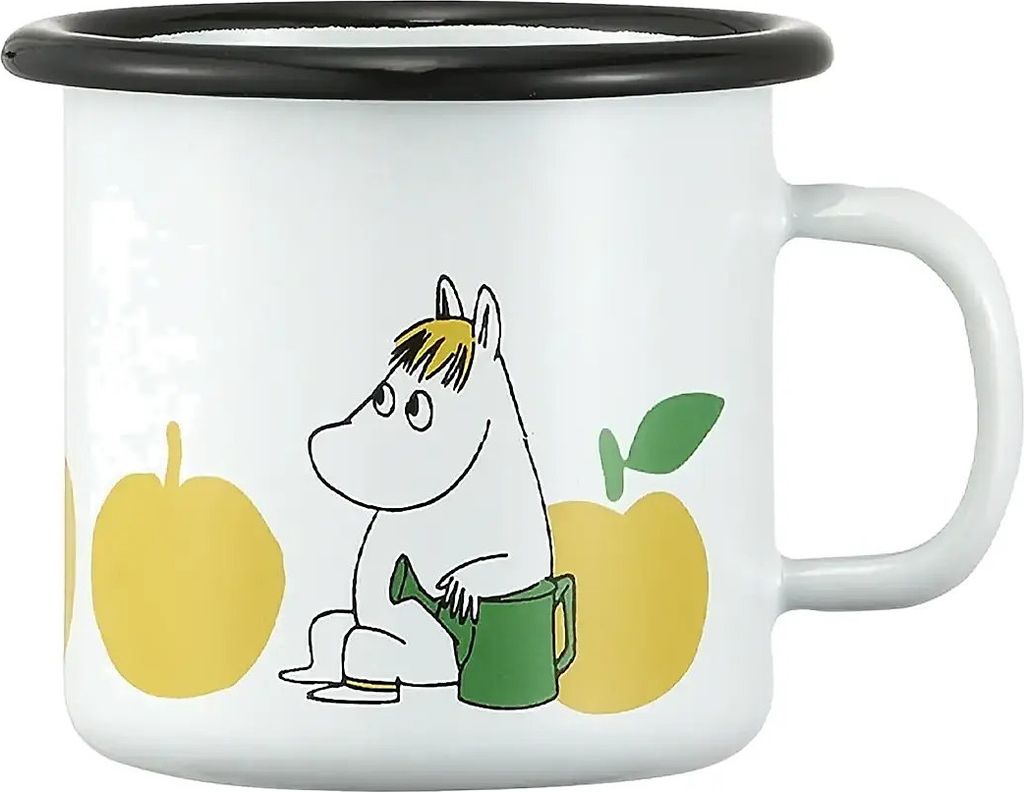 moomin enamel mug joyfull apples 2,5dl