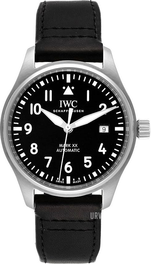 IWC Herrklocka IW328201 Pilots Svart/Läder Ø40 mm