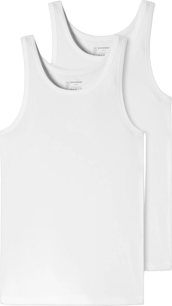 Schiesser Organic Cotton Athletic Shirt - White