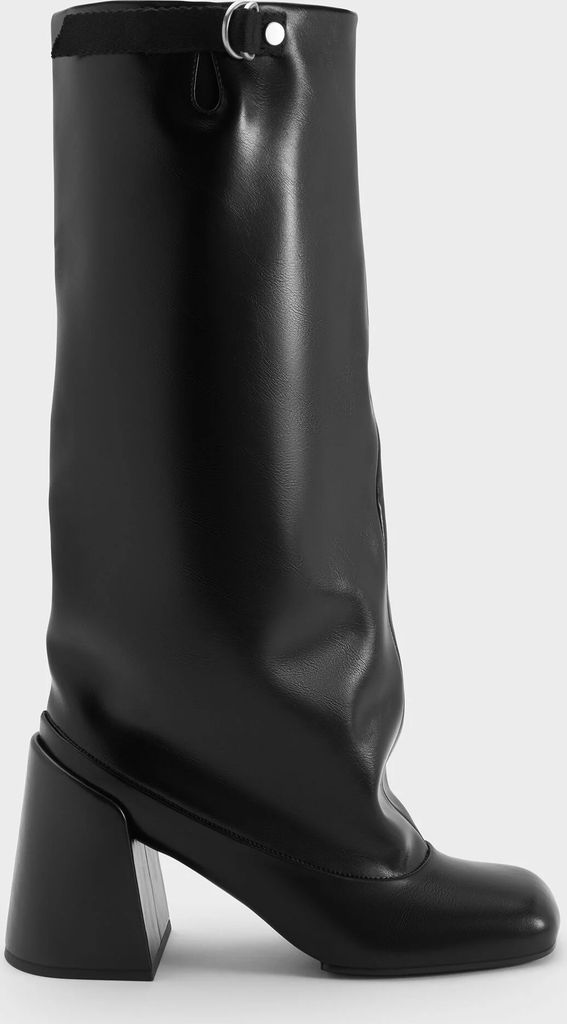 Charles & Keith Robbie Heeled Knee-High Boots
