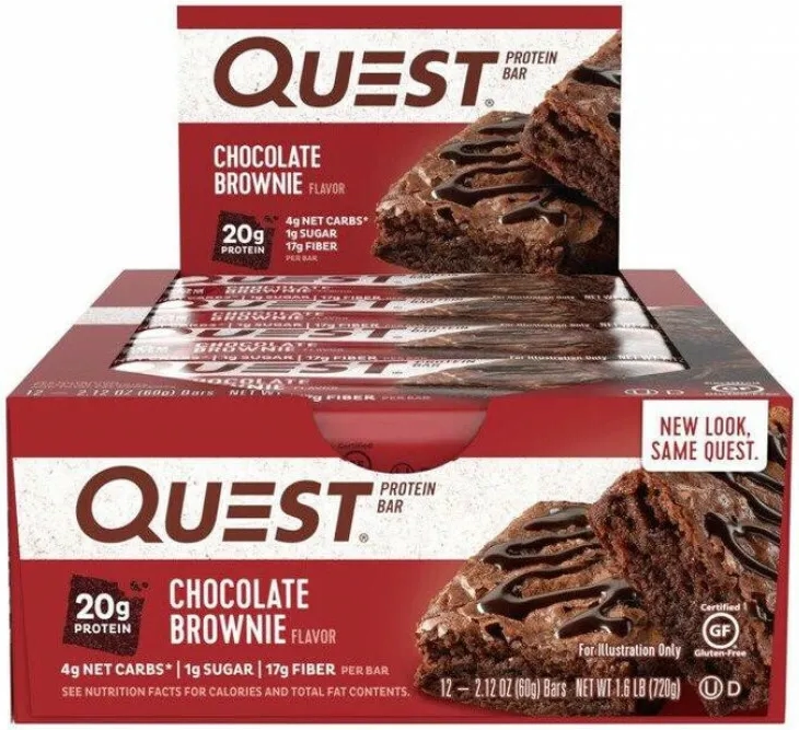quest proteinbars med højt fiberindhold (12 x 60 g)