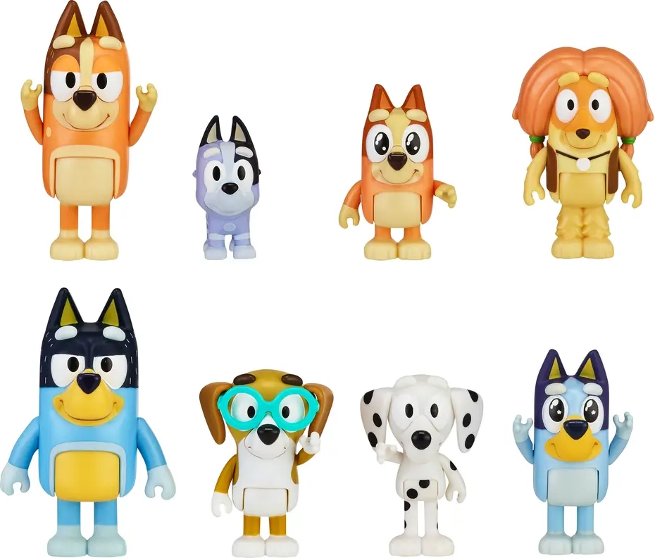 Bluey Figurer 8-pak