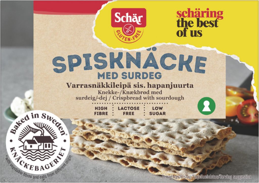 schär knækbrød surdej glutenfri (130 g)