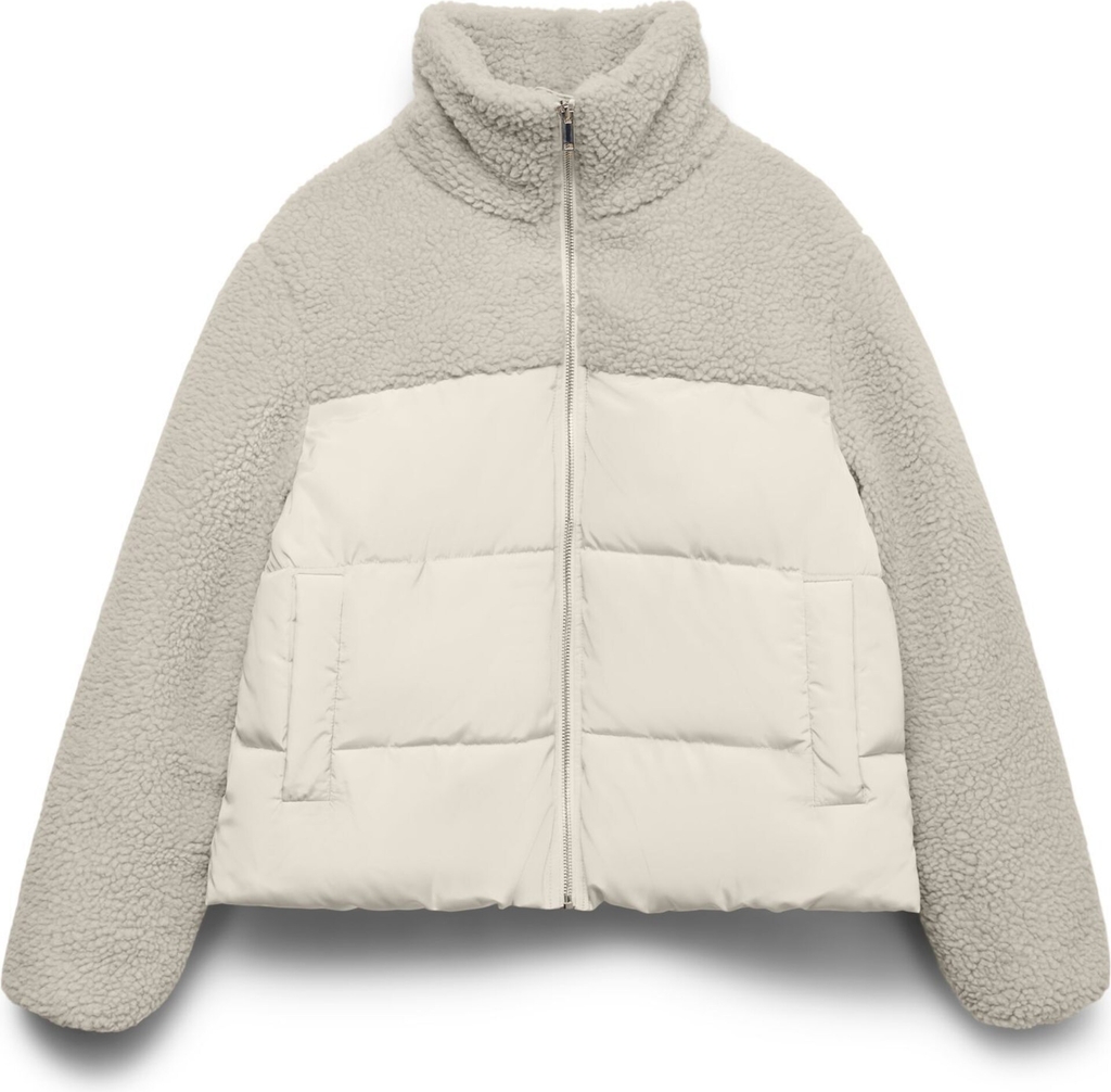 VERO MODA Vinterjakke 'VMHolly'  grå / hvid