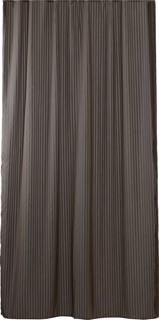 compliments Lines Shower Curtain W/Eyelets 200 Cm - Brown - 140X200CM
