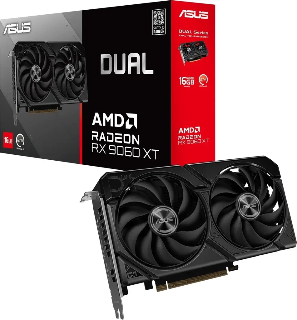 Grafikkort Asus Radeon RX 9060 XT 16 GB GDDR6 (Dual)
