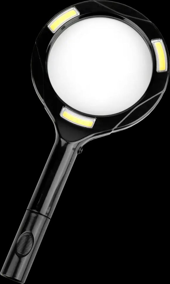 forstørrelsesglas med led-lys 3x