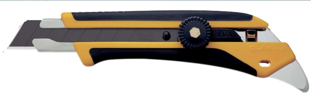 olfa bræk af-kniv l-5 med skruelås, 18 mm