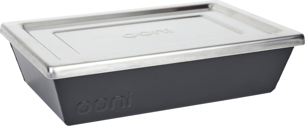 ooni pizza pan - detroit-styleb 17 x l 24 cm - aluminium/rustfrit stål - inkl. låg