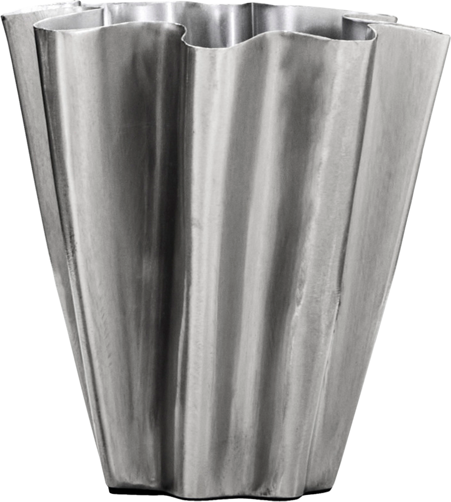 house doctor | Vase, Hdflood, Børstet Sølvfinish | H13.0CM