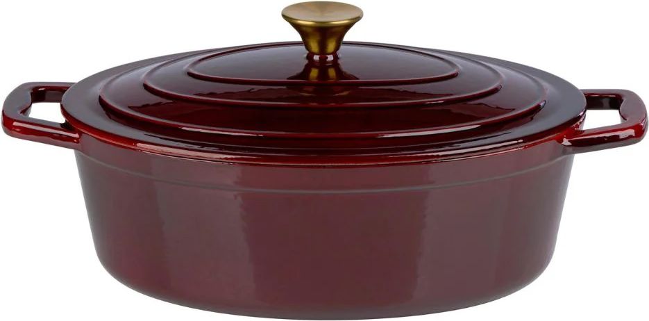 alpina støbejernsgryde rød 5l/33cm