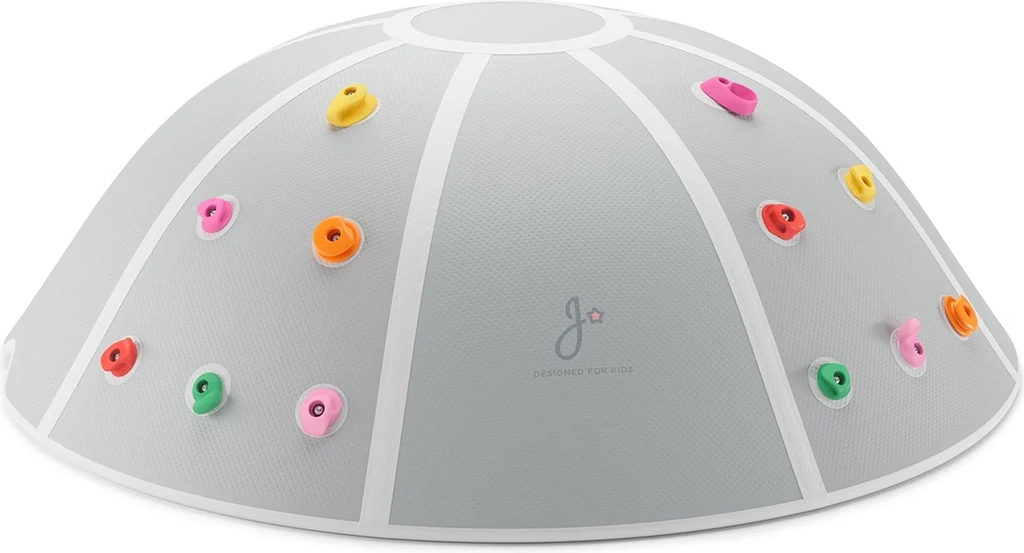 jupiduu climb & jump dome – oppustelig klatre- og hoppemøbel